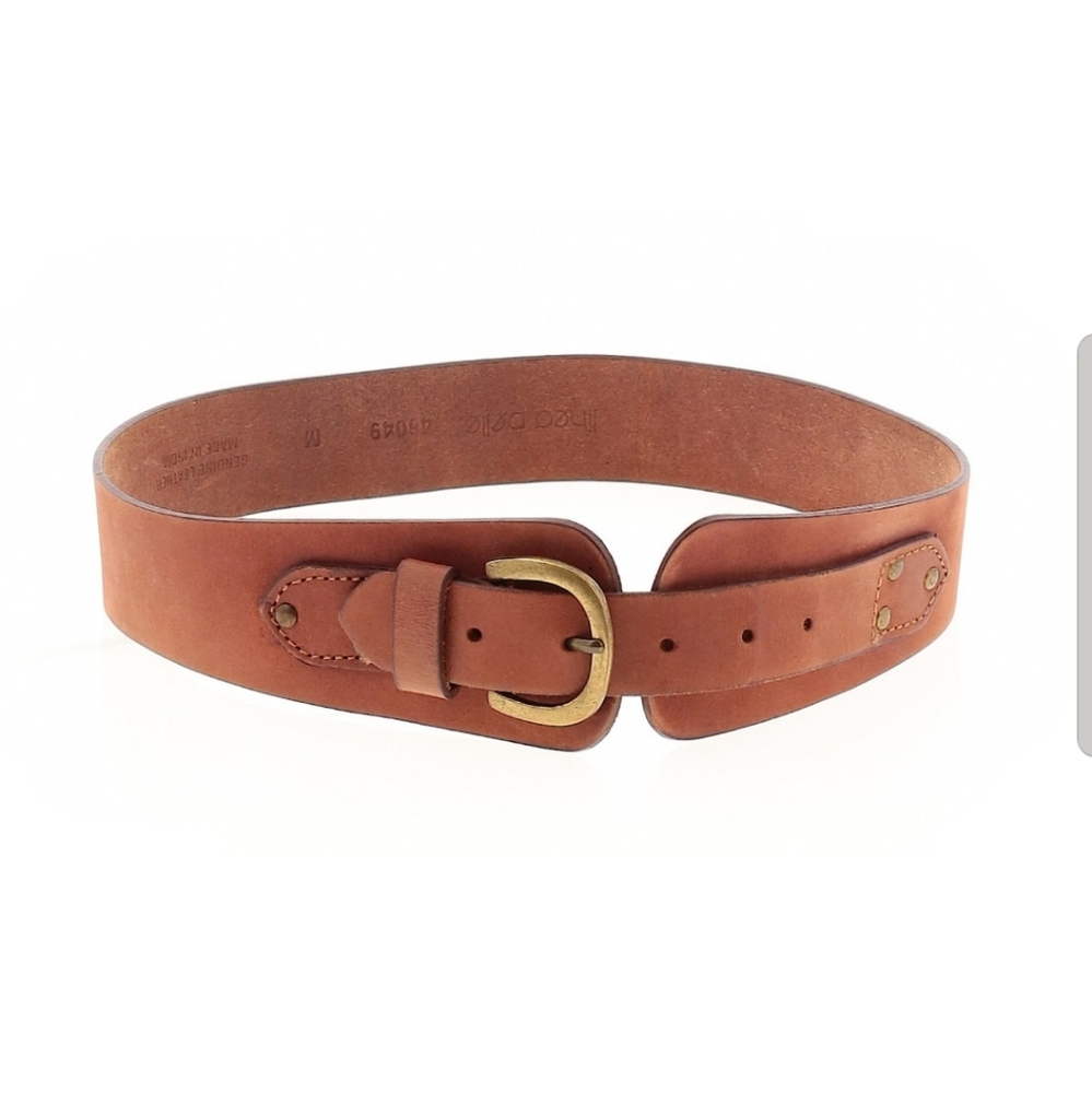 Linea Pelle Brown Leather Belt Medium